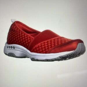 Easy Spirit Dark Red White Twist8 Slip On Sneakers W 8